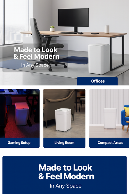 Clenova™ Signature 17L - Smart Self Sealing Trash Can