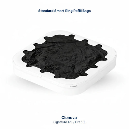 Clenova SmartRing™ Bags – Self-Sealing Trash Bag Pack