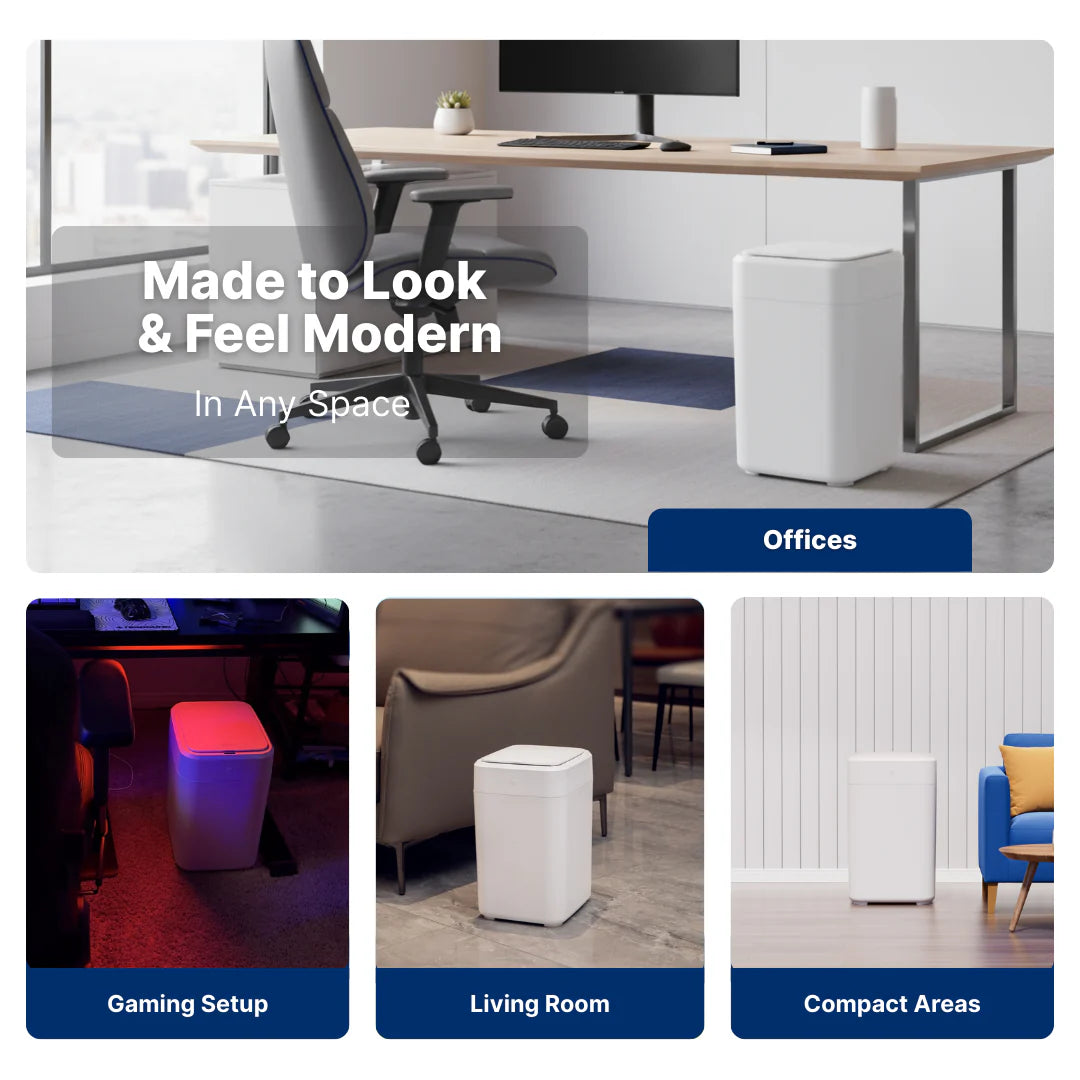 Clenova™ Signature 17L - Smart Self Sealing Trash Can