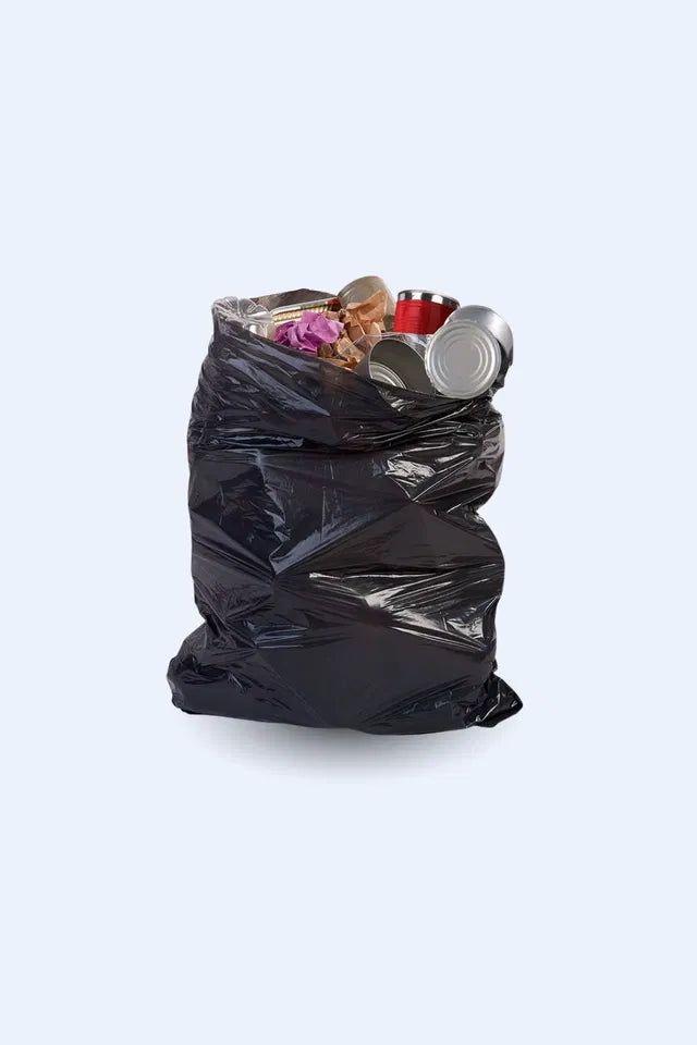 Messy hands from tying bags and touching the can